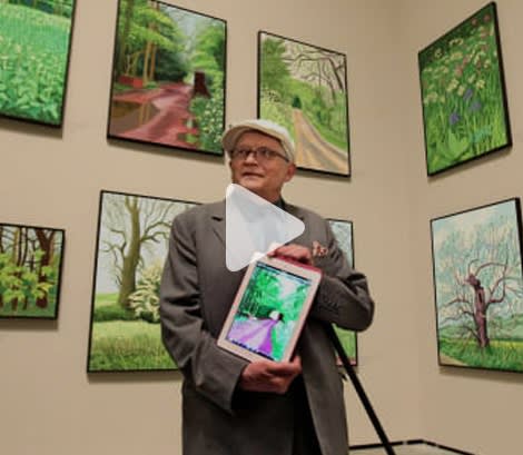 David Hockney on his iPad art, In this interview, David Hockey explores creating art on his iPad.