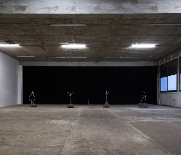 Sabine Mirlesse Installation view, Rire sur un Volcan, Poush, Aubervilliers, France, 2025