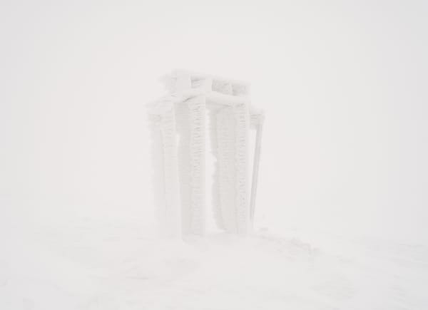 Sabine Mirlesse Installation view, Electra after the storm, summit of the Puy-de-Dôme volcano, France.