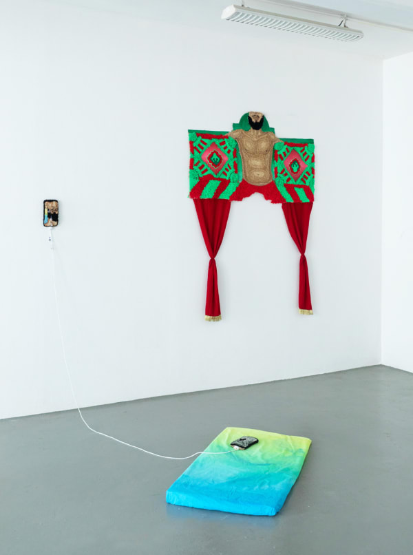 Amine Habki Installation view, Diplôme National Supérieur d'Expression Plastique - Graduation Exhibition: La Roue de la Fortune, École Nationale Supérieure d'Arts de Paris-Cergy (ENSAPC), Paris, France, 2024