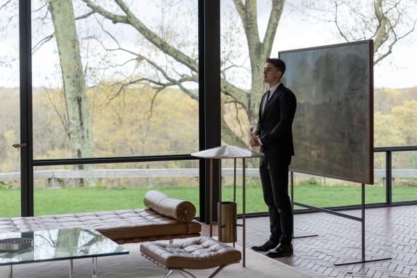 Terence Gower Intervention at The Glass House, New Canaan, USA, 2023.