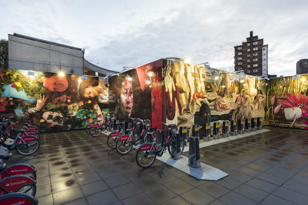 Linder Installation view, 'The Bower of Bliss', 2018 Commissioned by Art on the Underground, Southwark Underground Station, London, United Kingdom