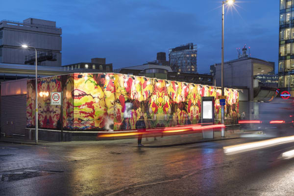Linder Installation view, 'The Bower of Bliss', 2018 Commissioned by Art on the Underground, Southwark Underground Station, London, United Kingdom