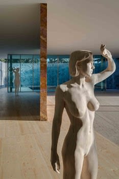 Xavier Veilhan Installation view, 'Architectones', Barcelona Pavilion, Barcelona, Spain, 2014