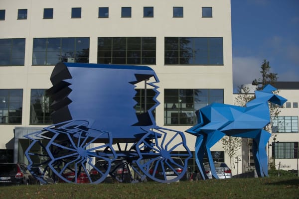 Xavier Veilhan Installation view 'Vibration', 2014 Permanent sculpture, Borås, Sweden