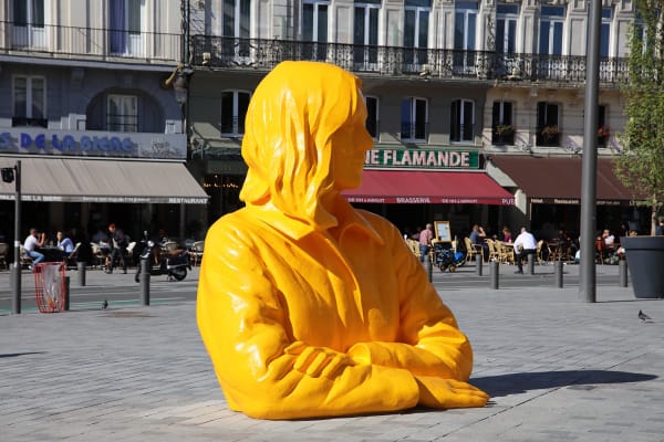 Xavier Veilhan Permanent installation of 'Romy', 2019 at Lille Flandres station, Lille, France, 2019