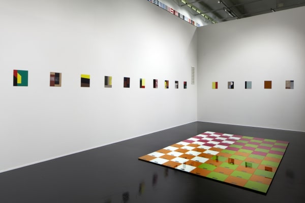Jacob Dahlgren Installation view, Stripes and Coloured Circles, Art Museum Centre Sinkka, Kervo, Finland, 2015