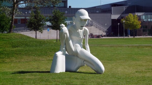 Cajsa von Zeipel Permanent sculpture at the university park, Campus Valla in Linköping, Sweden, 2009
