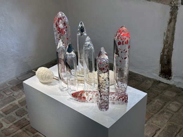 Theresa Traore Dahlberg Installation view, Senapsträdet och himlens fåglar (The Mustard Tree and the Birds of the Air), duo exhibition with Siri Derkert, Rikstolvan, Simrishamn, Sweden, 2024