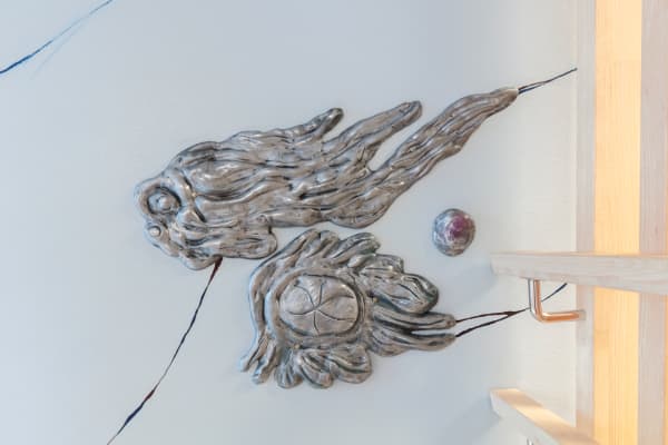 Carin Ellberg Installation view, Flyttar sig, Banslättskolan, Stockholm, Sweden, 2024