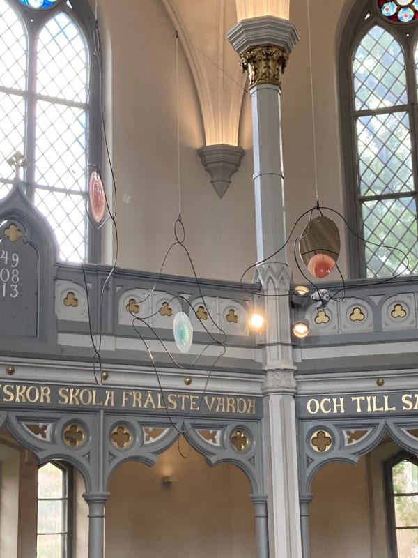 Carin Ellberg Installation view, Present, Ersta Church, Stockholm, Sweden, 2023