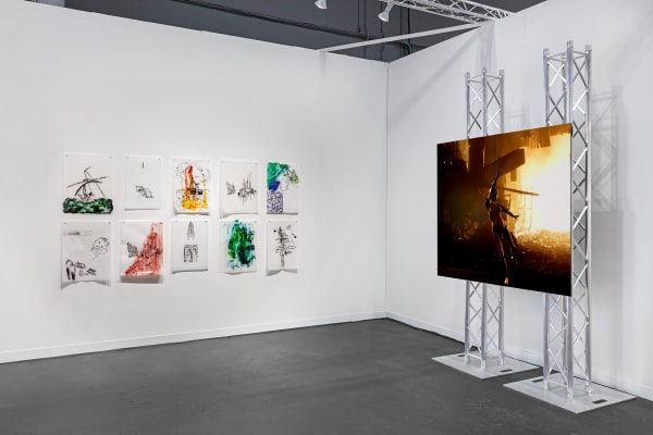 Cecilia Bengolea Solo-presentation at The Armory Show, New York, 2022.