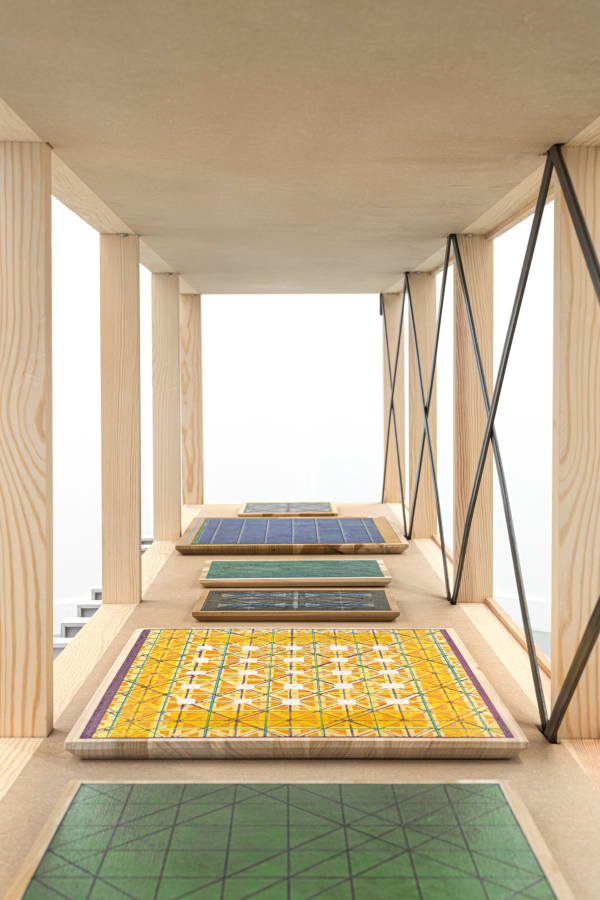 Matts Leiderstam Installation view 'Seen Through the Grid', Andréhn-Schiptjenko, Paris, France, 2021