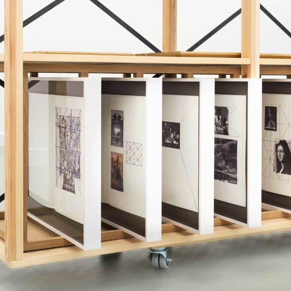 Matts Leiderstam Installation view 'Seen Through the Grid', Andréhn-Schiptjenko, Paris, France, 2021