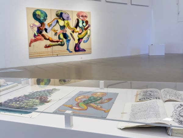Mark Frygell Installation view 'Floating Mythologies' at Västerbottens museum, Umeå, Sweden, 2020.