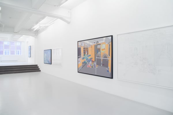 Omid Delafrouz Installation view The End at Andréhn-Schiptjenko, Stockholm, Sweden, 2011