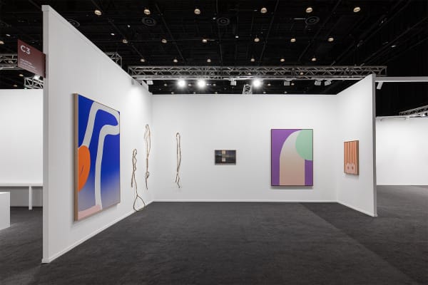 Cornelia Baltes, Sabine Mirlesse, Xavier Veilhan Installation view, Art Dubai, Dubai 2025