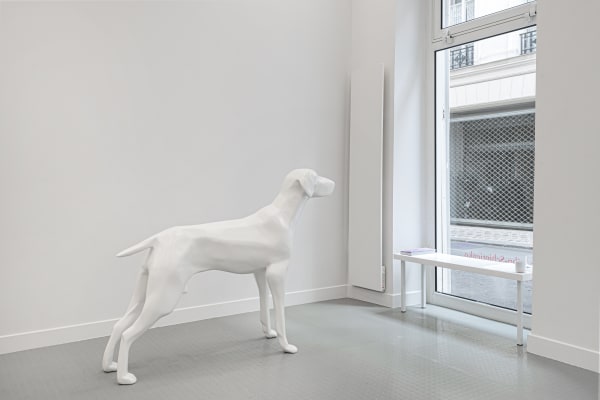 Installation view, Xavier Veilhan, Chien, at Andréhn-Schiptjenko, Paris, 2020. © C. Maignien