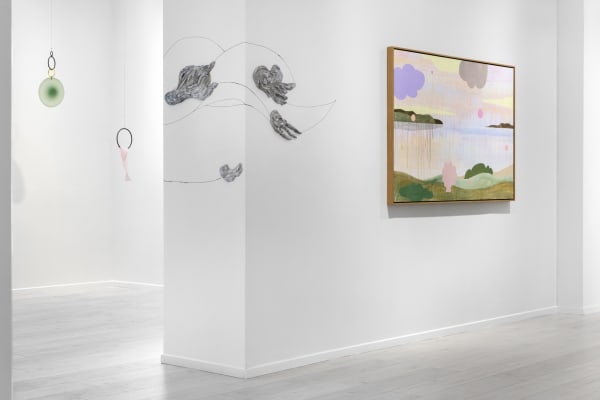 Carin Ellberg Installation view, Coastal settlers and species from the sea, Andréhn-Schiptjenko Paris, 2025.