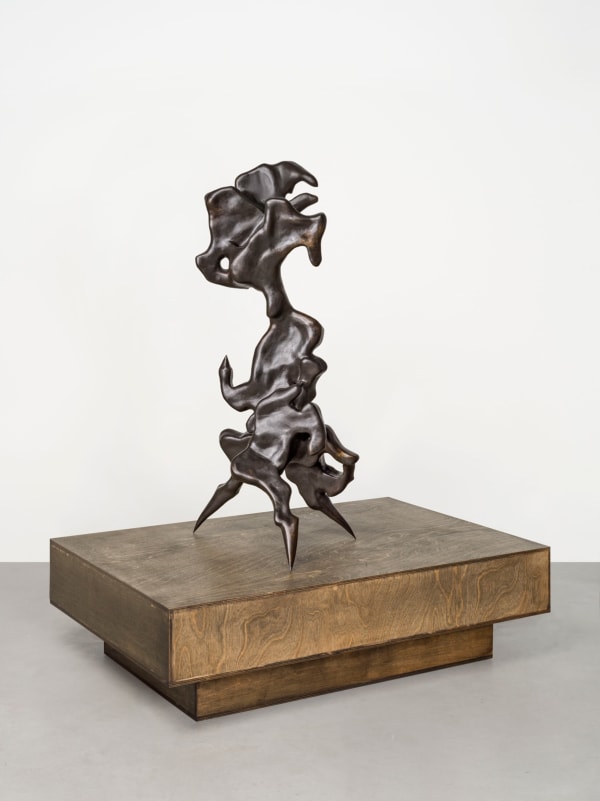 Sally von Rosen, Anankē’s Playbunnies, 2025, Bronze, patina and wax, 88.5 x 37.5 x 44 cm (34 7/8 x 14 3/4 x 17 3/8 in.)