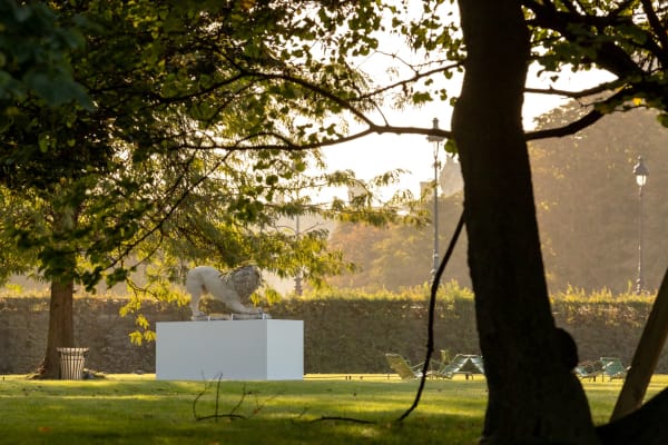Tony Matelli Lion (Bananas), 2022 Installation view at Jardin des Tuileries, Paris, France