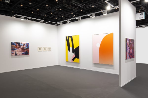Mark Frygell, Cornelia Baltes, Cecilia Bengolea Installation view, Art Dubai, Dubai 2024