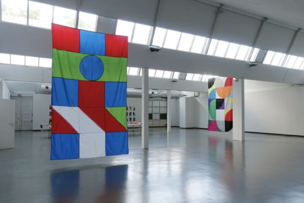 Jacob Dahlgren - Installation view 'The Flag Project' at Kunsthalle Göppingen, Germany, 2020.