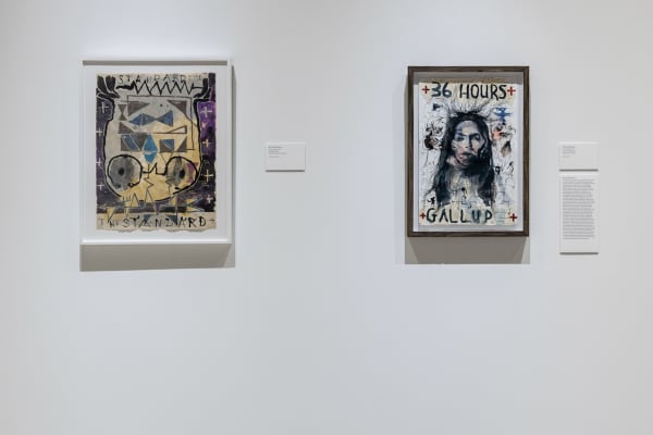 Brad Kahlhamer - Installation view "Larger Than Memory: Contemporary Art From Indigenous North America" at Heard Museum, Phoenix, Arizona, USA,...