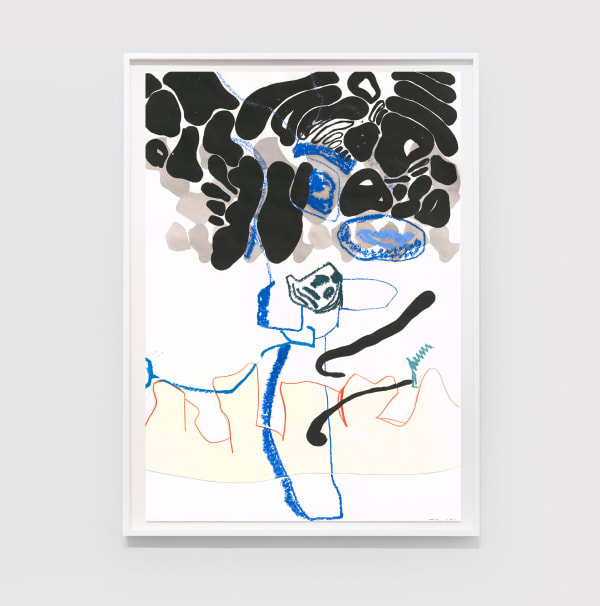 He Xiangyu Palate 19-1-30, 2019 Pencil, colored pencil, oil stick, Japanese ink, acid-free oil-based marker, acid-free glue on paper 39 3/8 x 27 9/16 in (100 x 70 cm) Sold