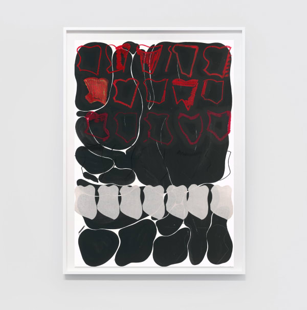 He Xiangyu Palate 19-1-9, 2019 Charcoal, pencil, oil stick, Japanese ink, acid-free glue on paper 39 3/8 x 27 9/16 in (100 x 70 cm) $10,500