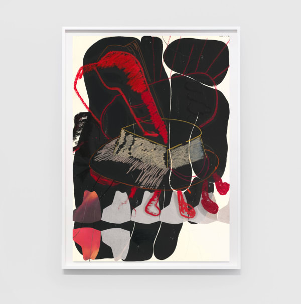 He Xiangyu Palate 19-1-19, 2019 Charcoal, pencil, oil stick, Japanese ink, acid-free oil-based marker, C-Print, acid-free glue on paper 39 3/8 x 27 9/16 in (100 x 70 cm) $10,500