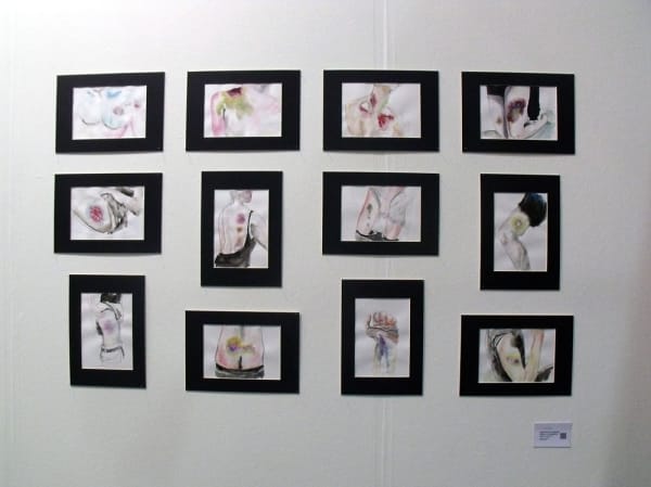 Anastasia Potemkina works from the project "A few words about civility" at the gallery's stand
