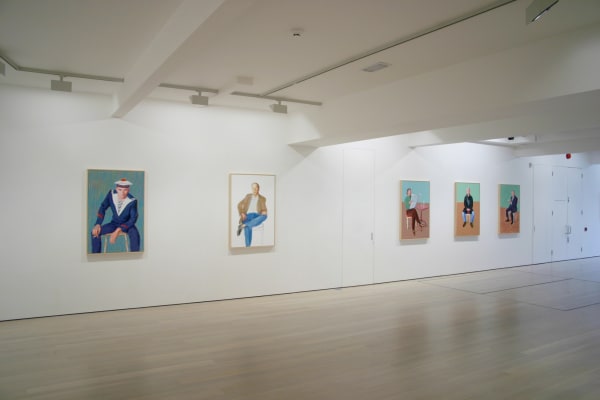 David Hockney, Drawing in a Printing Machine, installation image @ Annely Juda Fine Art 2009