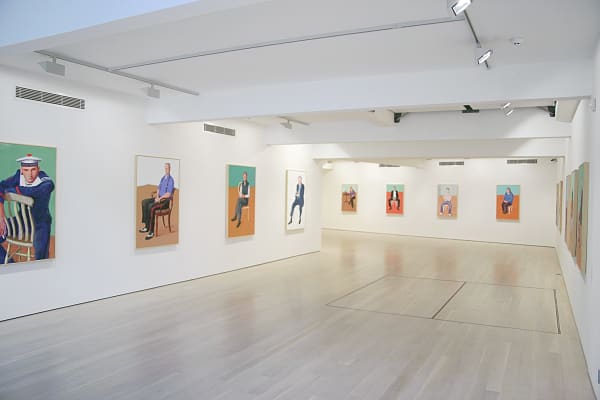 David Hockney, Drawing in a Printing Machine, installation image @ Annely Juda Fine Art 2009