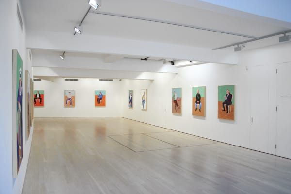 David Hockney, Drawing in a Printing Machine, installation image @ Annely Juda Fine Art 2009