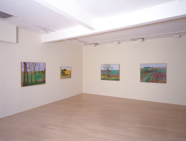 David Hockney, A Year in Yorkshire, installation image @ Annely Juda Fine Art 2006