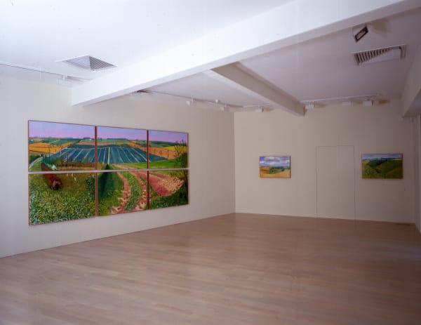 David Hockney, A Year in Yorkshire, installation image @ Annely Juda Fine Art 2006