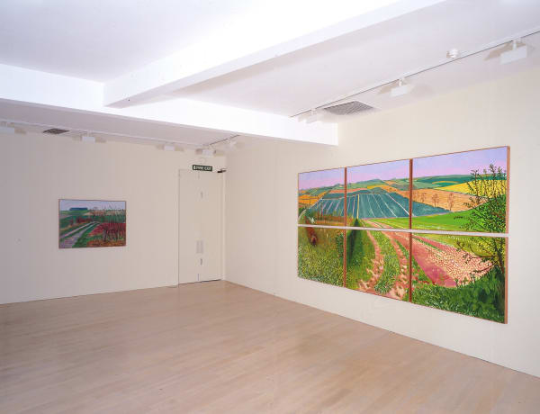 David Hockney, A Year in Yorkshire, installation image @ Annely Juda Fine Art 2006