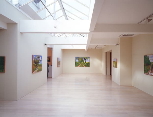 David Hockney, A Year in Yorkshire, installation image @ Annely Juda Fine Art 2006