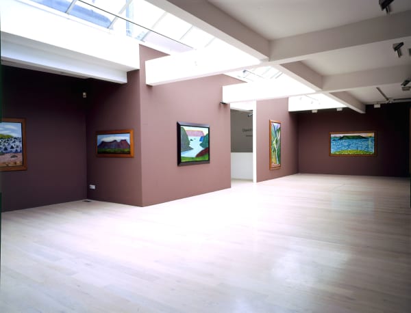 David Hockney, Painting on Paper, installation image @ Annely Juda Fine Art 2003