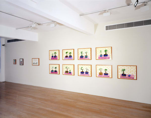 David Hockney, Painting on Paper, installation image @ Annely Juda Fine Art 2003