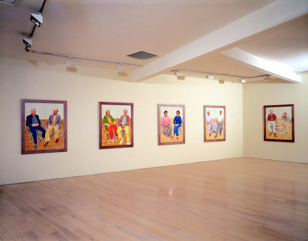 David Hockney, Painting on Paper, installation image @ Annely Juda Fine Art 2003