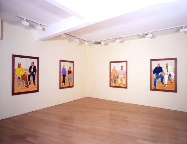 David Hockney, Painting on Paper, installation image @ Annely Juda Fine Art 2003