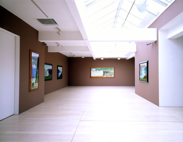 David Hockney, Painting on Paper, installation image @ Annely Juda Fine Art 2003