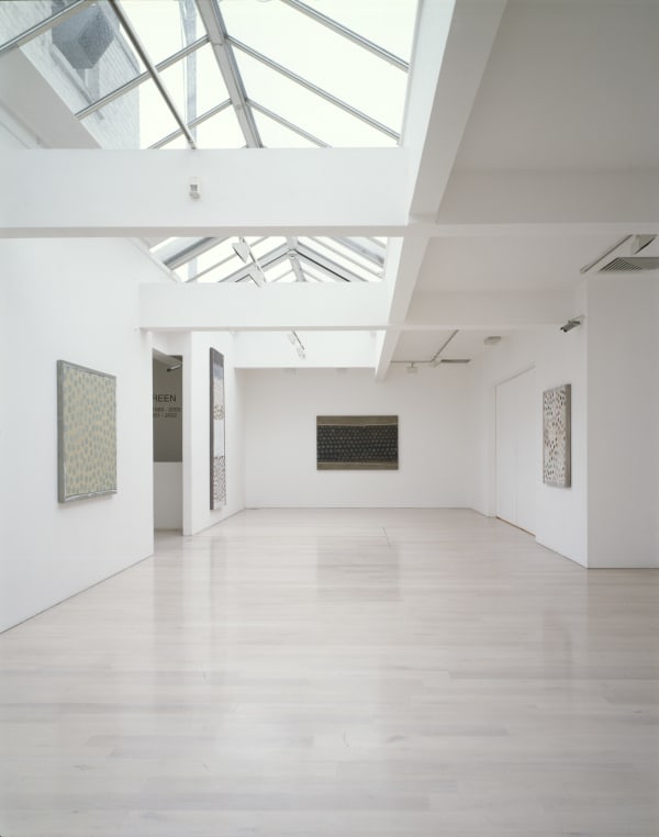 installation sot of the exhibition Alan Green, Monoprints & Paintings @ Annely Juda Fine Art, London