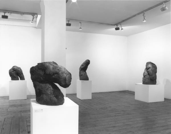 installation shot of the exhibition William Tucker - Recent Sculptures and Monotypes - 1987 - Annely Juda Fine Art, London