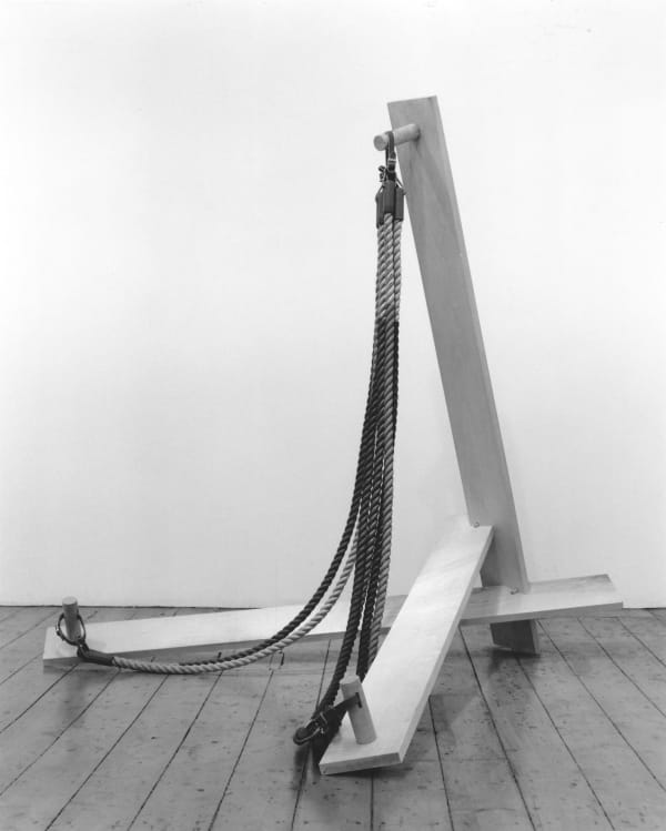 installation shot of the exhibition Recent Sculptures by the Japanese artist Yoshikuni Iida, Annely Juda Fine Art, 1988