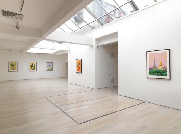 David Hockney installation image @ Annely Juda Fine Art 2018