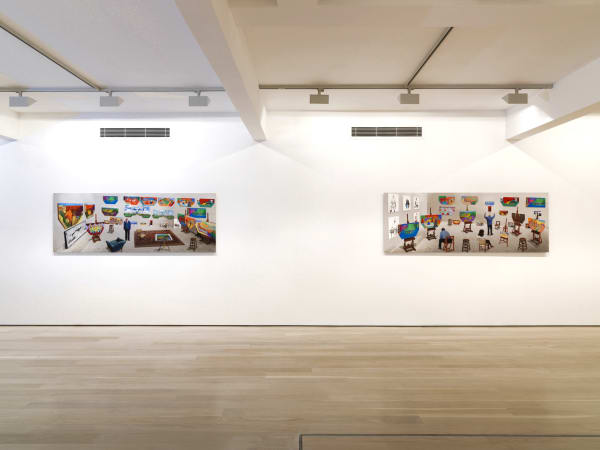 David Hockney installation image @ Annely Juda Fine Art 2018