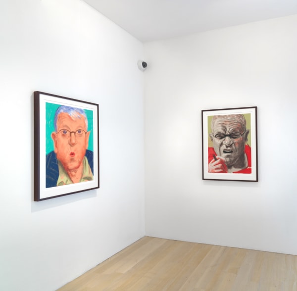 David Hockney installation image @ Annely Juda Fine Art 2018